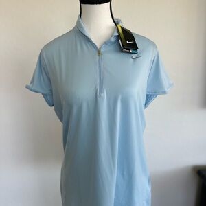 Nike Blue Relaxed Polo Shirt Short Sleeve
